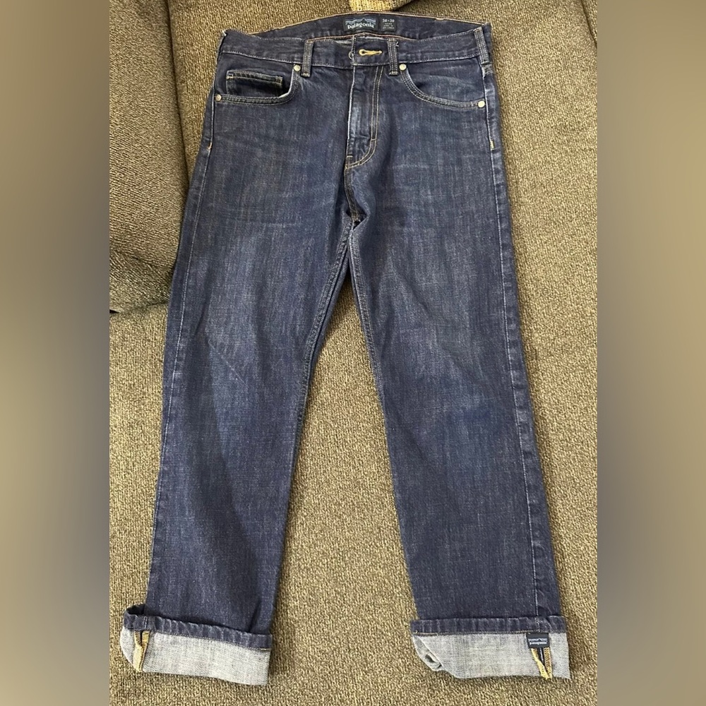 $129.99 Patagonia Mens Iron Works Denim Organic Work Jeans Reg Fit 30x30